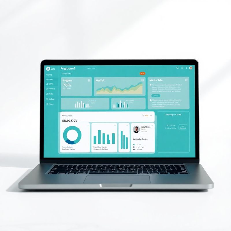 Laptop mit dem Mentorcompass-Dashboard und Mentor-Profilkarten